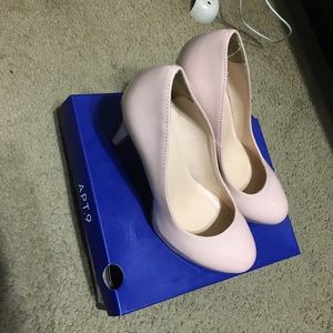Platform heels close toe